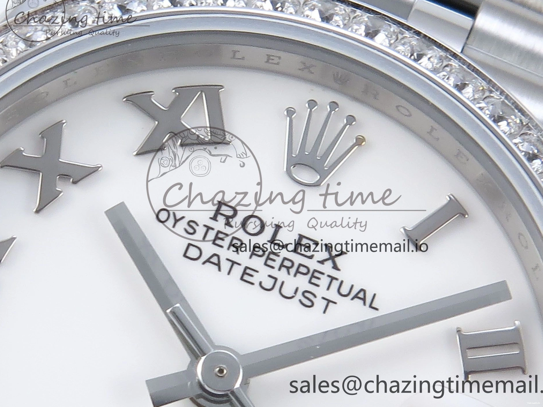 Bezel 904L Steel Dial Edition Bracelet 31 on ETA White 2688 DateJust ARF Diamonds 1:1 Best SS 278384RBR Jubilee Roman 0109